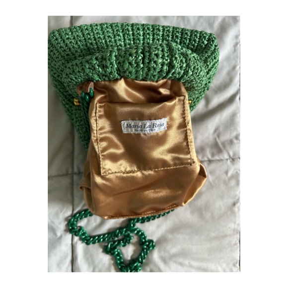 MARIA LA ROSA
crochet solid clutch bag
Green color - Picture 14 of 16